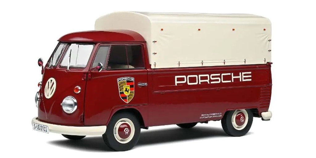 逆輸入 フォルクスワーゲン 再生産】1/18 T1 ポルシェ ピックアップ ソリド