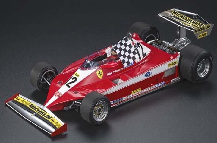 ミニカー　1/18 312 T3 1978 カナダGPウィナー G.ビルヌーブ ドライバーフィギア+フラッグ付 #12 「ビルヌーブコレクション」 [GRPGV01] 1/18 312 T3 1978 カナダGPウィナー No,12 G.ビルヌーブ
