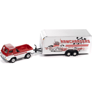 JOHNNY LIGHTNING�b1/64 1965 �_�b�W A-100 ���b�h �� �N���[�Y �g���[���[ �hRAMCHARGERS�h�yJLSP351A�z�bJLSP351A 1965 �ޯ�� A-100 گ��