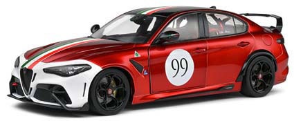 ミニカー　1/43 アルファロメオ ジュリア GTAm ムジェロ 1969 リバリィ 2022(レッド×トリコロールストライプ) [S1806904] ソリド 1/18 アルファロメオ ジュリア GTAm ムジェロ 1969