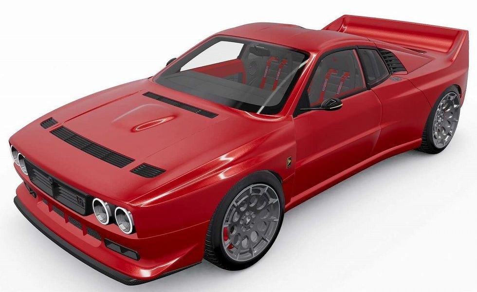 ミニカー　1/18 キメラ EVO37(レッドメタリック) [TOP129C] 1/18 キメラ EVO37 レッドメタリック【TOP129C