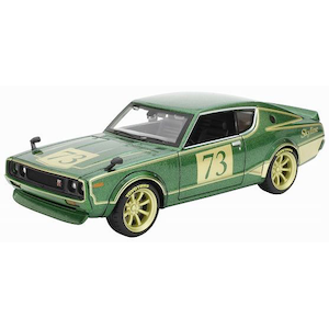 【再生産】1/24 ニッサン スカイライン 2000GT-R(KPGC110) グリーン【MS32539G2】【在庫処分】