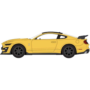 1/64 2021 フォード マスタング シェルビー GT500 カーボンファイバー トラックパック グラバーイエロー/ブラック【AWSP171A】
