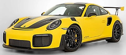 1/12 ポルシェ 911(991.2) GT2 RS 2018 (イエロー)【GTS535