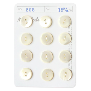 NBK�b�V�F���{�^�� �i���E��15mm�j 1�䎆�i12�t�j�bIGA205-15