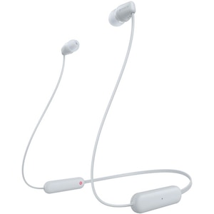 ソニー｜Bluetooth対応ダイナミック密閉型カナルイヤホン(ホワイト)｜WI-C100-WZ