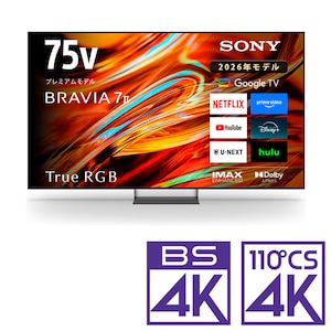 �\�j�[�b75V�^�@RGB Mini LED�t���e���r�mBS�ECS 4K�`���[�i�[�����n�bK-75XR70M2