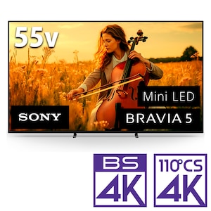�\�j�[�b55V�^ Mini LED�t���e���r�mBS�ECS 4K�`���[�i�[�����n�bK-55XR53
