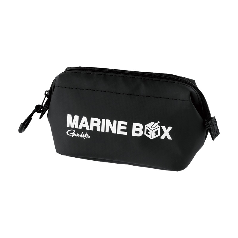 がま口フィッシングポーチ Sサイズ(ブラック/MARINE BOX) | がまかつ