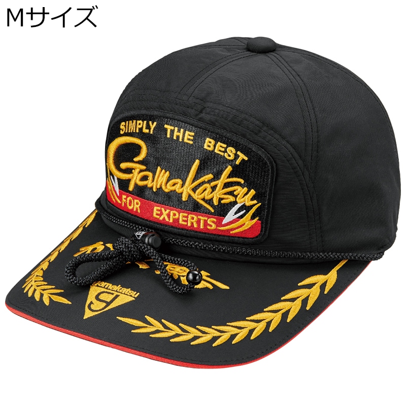 ワッペンキャップ がま鮎 Mサイズ(ブラック) | がまかつ