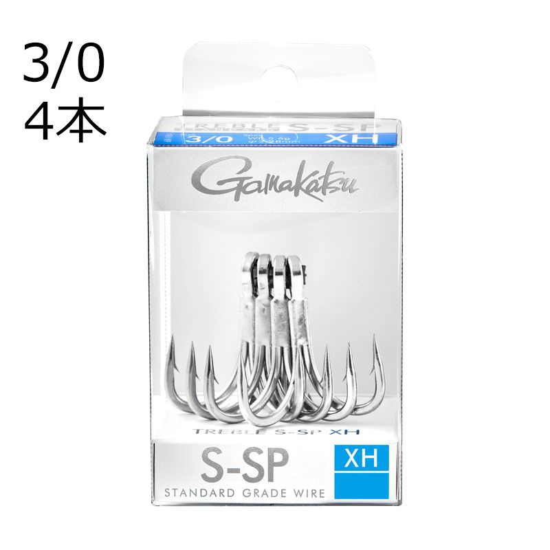 スタンダードトレブルS-SP ハイパーシールド XH 3/0 4本 | がまかつ