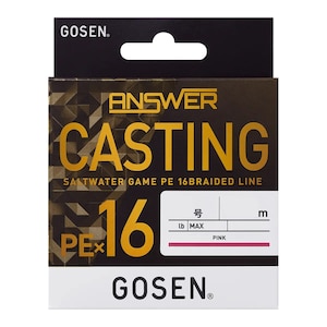 �S�[�Z���b�A���T�[ �L���X�e�B���O PE�~16 150m(1.2��/�ő�28lb)�bGCA16P1512