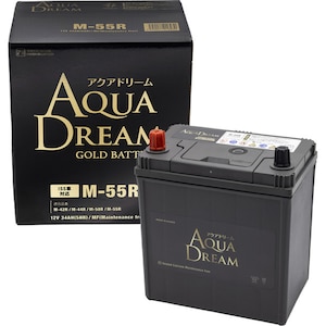 AQUA DREAM�b���Y�ԁ@�A�C�h�����O�X�g�b�v�ԑΉ��o�b�e���[�@GOLD�@BATTERY�@�����e�i���X�t���[�^�C�v�y�����i�Ƃ̓����w���s�z�bGBM-55R