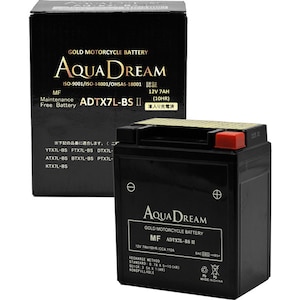 AQUA DREAM�b�o�C�N�p�o�b�e���[�@GOLD Motorcycle Battery�y�����i�Ƃ̓����w���s�z<br> (��Ȍ݊��o�b�e���[�FYTX7L-BS/FTX7L-BS) �t���[�d�ς݁bADTX7L-BSII