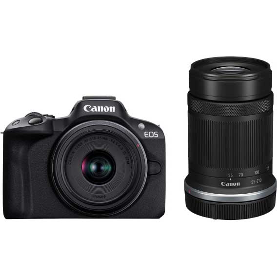 ミラーレス一眼カメラ「EOS R50」ダブルズームキット（ブラック） | Joshin webショップ 通販 | キヤノン | EOSR50BK-WZK