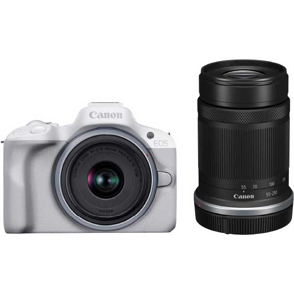 ミラーレス一眼カメラ「EOS R50」ダブルズームキット（ブラック） | Joshin webショップ 通販 | キヤノン | EOSR50BK-WZK