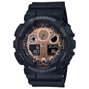 �J�V�I�b�y�������K�i�zG-SHOCK�i�W�[�V���b�N�j�@BLACK �� ROSE GOLD�bGA-100MMC-1AJF
