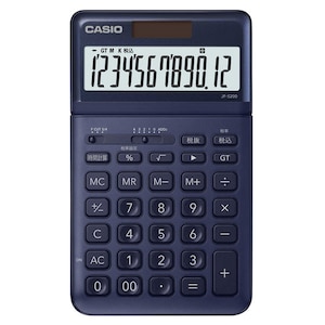カシオ｜電卓　12桁 （ネイビー）｜JF-S200-NY
