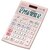 カシオ｜12桁本格実務電卓ジャストタイプ　検算機能付き（ピンク）｜JS-20WKA-PK-N