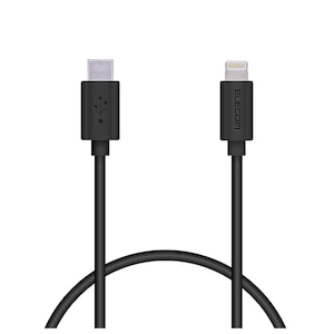 �G���R���b�[�d�P�[�u�� �Z�� Type-C Lightning�P�[�u�� 0.5m PD�Ή� MFi�F�� ���}���i�u���b�N�j�bMPA-CL05XBK