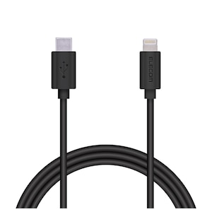 �G���R���b�[�d�P�[�u�� Type-C Lightning�P�[�u�� 1m PD�Ή� MFi�F�� ���}���i�u���b�N�j�bMPA-CL10XBK
