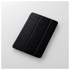 エレコム｜iPad mini 4/ iPad mini（第5世代 2019）用 フラップカバー 背面クリア ソフトレザー 2アングル（ブラック）｜TB-A19SWVBK