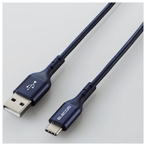 �G���R���b�A���~�J���t�� USB Type-C�P�[�u�� 2.0m 3A�i�u���[�j�yJoshin�I���W�i�����f���z�bMPA-JNACCL20BU
