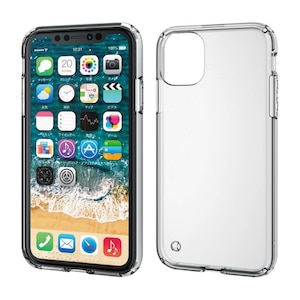 �G���R���biPhone 11�p �n�C�u���b�h�P�[�X�i�N���A�j�bPM-A19CHVCCR