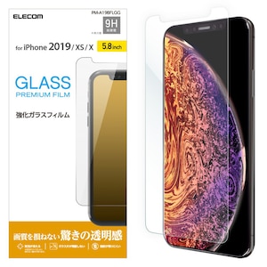 �G���R���biPhone 11 Pro/ XS/ X�p �t���ی�K���X�t�B���� ���ʕی�/0.33mm�bPM-A19BFLGG