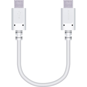 �G���R���bType-C �P�[�u�� USB Type C to Type C 0.1m PD 60W RoHS�w�ߏ����i�z���C�g�j�bMPA-CC01PNWH