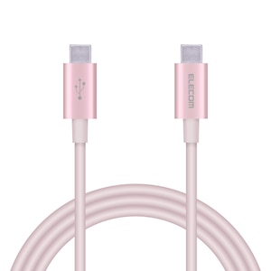 �G���R���bType-C �P�[�u�� USB Type C to Type C 1m PD 60W �f�����ɂ��� �ϋv�d�l �X�����P�[�u�� �A���~�R�l�N�^�i�s���N�j�bMPA-CCPS10PNPN