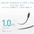 �G���R���biPhone �[�d�P�[�u�� ���C�g�j���O�P�[�u�� 1m MFi�F�� �y Lightning �R�l�N�^�[���� iPhone iPad iPod AirPods �Ή� �z�i�u���b�N�j�bMPA-UALO10BK