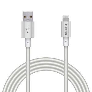 �G���R���b�[�d Lightning�P�[�u�� 2m MFi�F�� �f�����ɂ��� �ϋv�d�l �A���~�R�l�N�^�i�V���o�[�j�bMPA-UALPS20SV