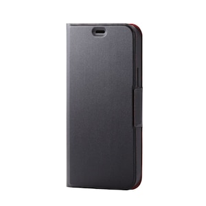 �G���R���biPhone 12/12 Pro�i6.1�C���`�j�p ���U�[�P�[�X UltraSlim ���Εt�� �蒠�^�i�u���b�N�j�bPM-A20BPLFUBK