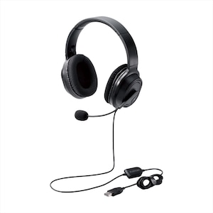 �G���R���b�����I�[�o�[�w�b�h�^�C�v USB �w�b�h�Z�b�g�i�u���b�N�j�bHS-HP30UBK