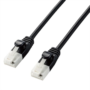 �G���R���b���炩LAN�P�[�u�� CAT6A �ܐ܂�h�~ 1.0m�i�u���b�N�j�bLD-GPAYT/BK10