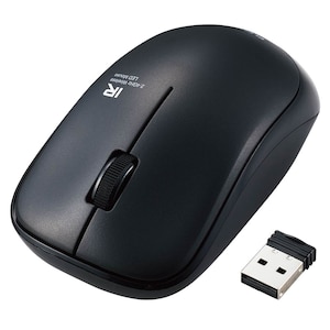 �G���R���bIR�}�E�X ENELO�V���[�Y USB���C�����X 3�{�^�� �ȓd�� �R�ہi�u���b�N�j�bM-IR07DRKBK