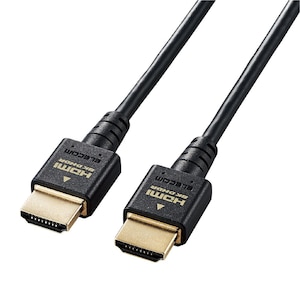 �G���R���bHDMI�P�[�u�� Ultra High Speed HDMI 2m 8K 60p / 4K 120p �����b�L (�^�C�vA�E19�s�� - �^�C�vA�E19�s��) HDMI2.1 �C�[�T�l�b�g�Ή��i�u���b�N�j�bCAC-HD21ES20BK