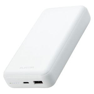 �G���R���b���o�C���o�b�e���[ 20000mAh USB Power Delivery���� 20W USB-A�o��1�|�[�g USB-C���o��1�|�[�g�i�z���C�g�j�bDE-C34-20000WH