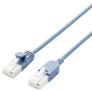�G���R���bLAN�P�[�u�� CAT6A �ܐ܂�h�~ �X�C���O���R�l�N�^ 5.0m�i�u���[�j�bLD-GPATSW/BU50