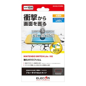 �G���R���bNintendo Switch Lite��p �t���ی�t�B���� ZEROSHOCK�K���X/�u���[���C�g�J�b�g�bGM-NSL21FLGZBL