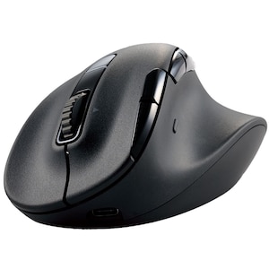 エレコム｜ワイヤレスマウス Bluetooth5.0/2.4GHz 静音 8ボタン 右手専用 Lサイズ｜M-XGL50MBSKBK