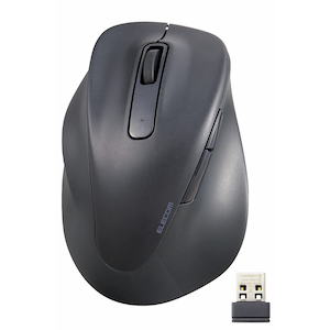 �G���R���b���C�����X�}�E�X 2.4GH �É� 5�{�^�� �����p M�T�C�Y�i�u���b�N�j�bM-XGM31DBSKBK