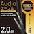 �G���R���b�I�[�f�B�I�P�[�u��(2.0m)(�u���b�N)�y3.5mm�X�e���I�~�j��3.5mm�X�e���I�~�j�z�bAX-35MA20BK