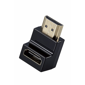 �G���R���bHDMI L�� �ϊ� �A�_�v�^ ������ 90�x HDMI�P�[�u�� ���� �R�l�N�^ 4K 60p �����b�L�bAD-HDAABS02BK