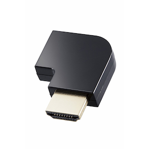 �G���R���bHDMI L�� �ϊ� �A�_�v�^ �E���� 90�x HDMI�P�[�u�� ���� �R�l�N�^ 4K 60p �����b�L�bAD-HDAABS03BK