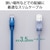 �G���R���bLAN�P�[�u�� Cat6A���� 1m �X���� �^�e�X�C���O�~�X�g���[�g 10Gbps �X�g���[�g �ܐ܂�h�~ �C�[�T�l�b�g�P�[�u���i�u���[�j�bLD-GPATSV/BU10