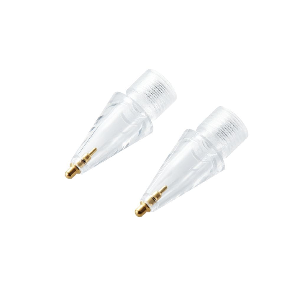 Apple Pencil(第2/1世代)用 交換ペン先 2個入 太さ約1mm 極細 金属製