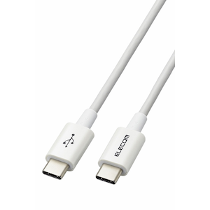 �G���R���bType-C�P�[�u�� USB C to C 0.3m PD 60W �f���ɋ��� �ϋv�d�l ���炩���i�z���C�g�j�bMPA-CCYS03NWH