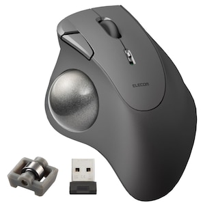 エレコム｜2.4GHz無線トラックボール IST5ボタン ベアリングモデル（ブラック）｜M-IT11DRBK